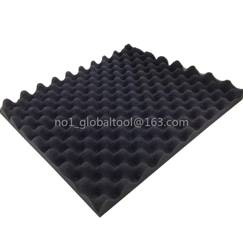 Concave Convex Egg Sponge Block Filled Shock Absorption Foam Pad Wave Sponge Lining Shockproof Toolbox DIY Customized Lattice