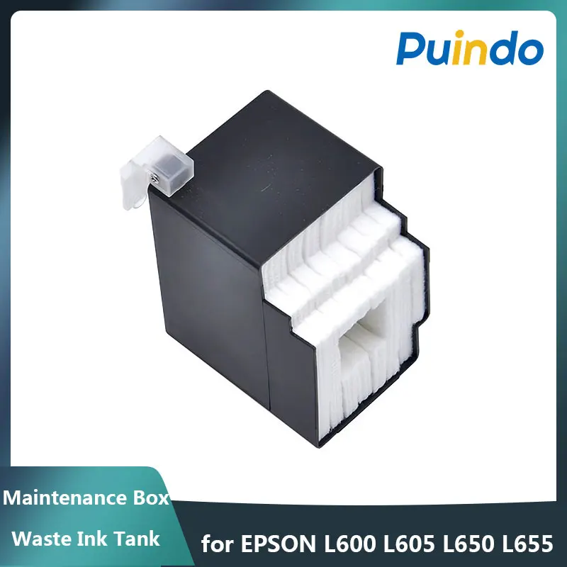 Maintenance Box Waste Ink Tank for EPSON L600 L605 L650 L655 WF2750 2730 2620 2610 Waste ink pad