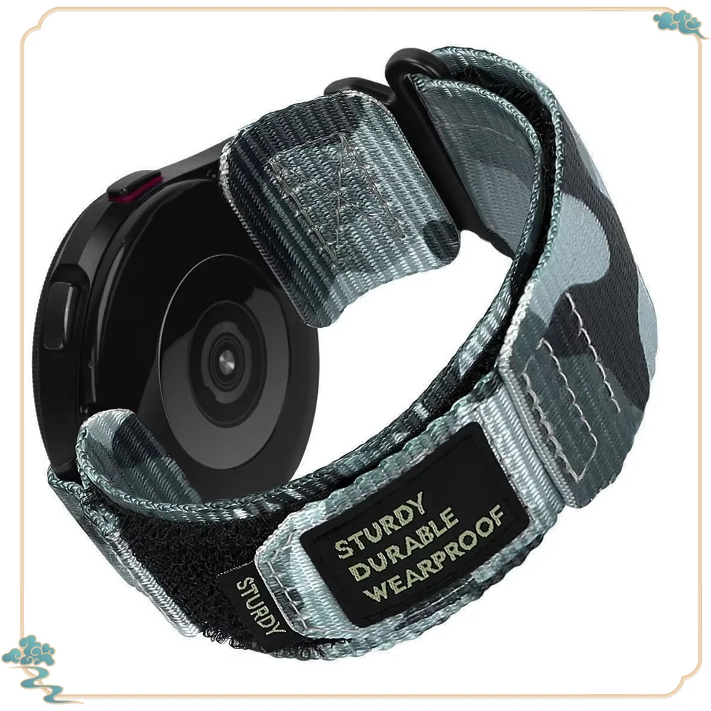 22 mm 20 mm Camouflage-Nylonarmband für Samsung Galaxy Watch 7 6 5 4 40/44 mm 6 Classic 43 47 mm Band für Huawei Watch GT5 4Pro Band