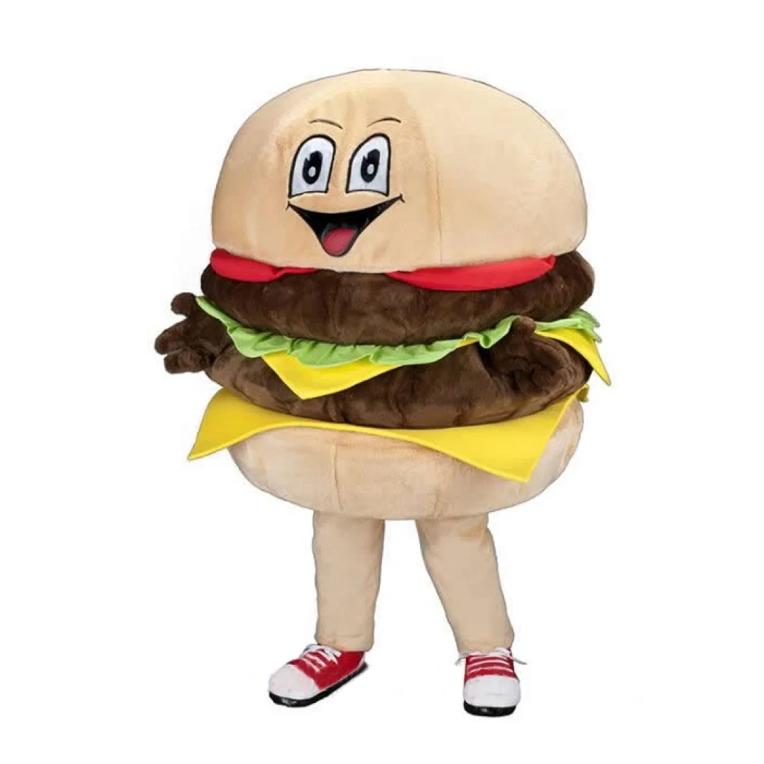 

Tasty Hamburger Mascot Costume Burger Fast Food Theme Cartoon Anime Cosplay Fancy Dress Mascotte for Meals Holiday Carnival