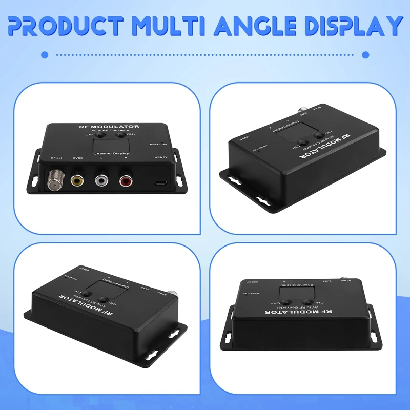 IDUD M60 Modulador RF AV para conversor RF Modulador UHF Conversor de sinal RF