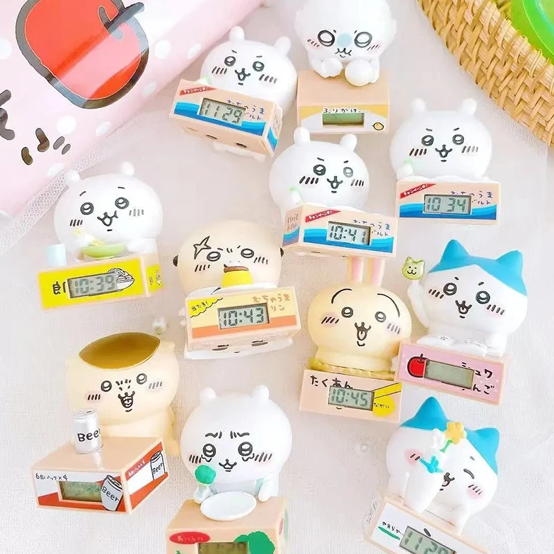 New 100% Genuine Chiikawa "Let'S Work Hard Together" Series 3 Clock Gacha Blind Box Animate Figure Mystery Box Handmade Gift