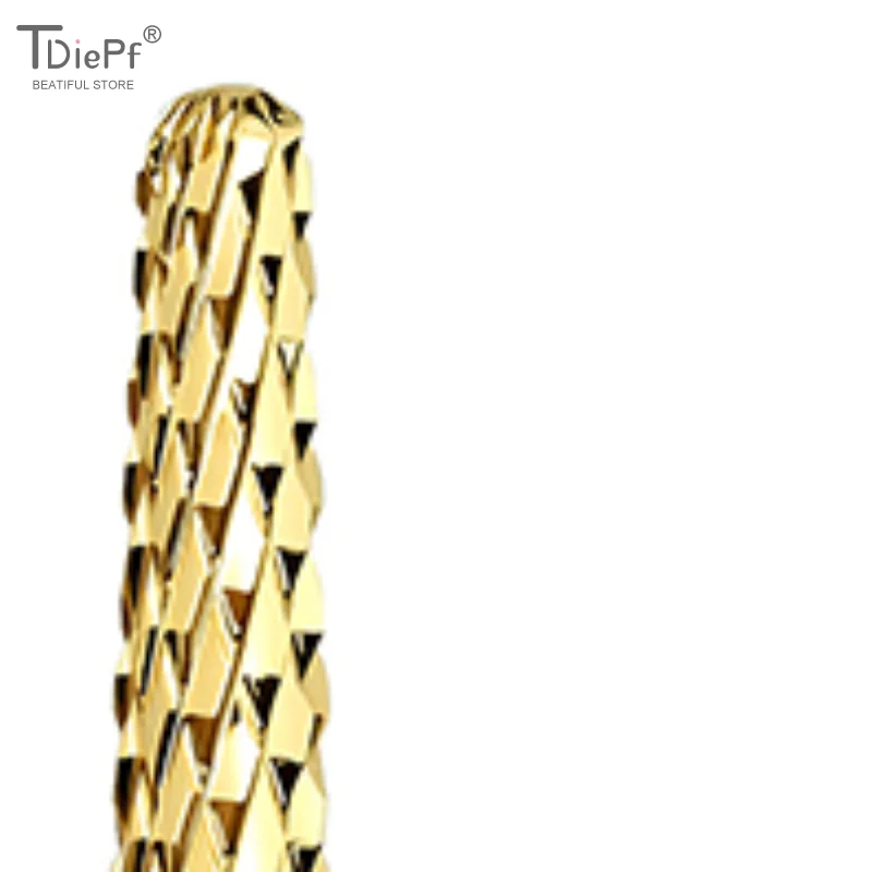 

1PCS Tungsten Carbide Nail Drill Bits Milling Cutter For Remove Nail Polish UV Gel Tapered Safety End Cut Manicure Tools Golden
