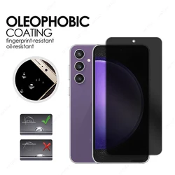 Privacy Screen Protector For Samsung Galaxy S24 FE Glass For Samsung S24 FE Anti-spy Glass Camera Protector for Galaxy S24FE