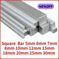 304 스테인레스 스틸 사각 막대 바 5mm 6mm 7mm 8mm 10mm 12mm 15mm 18mm 20mm 25mm 30mm 모델 메이커 300mm