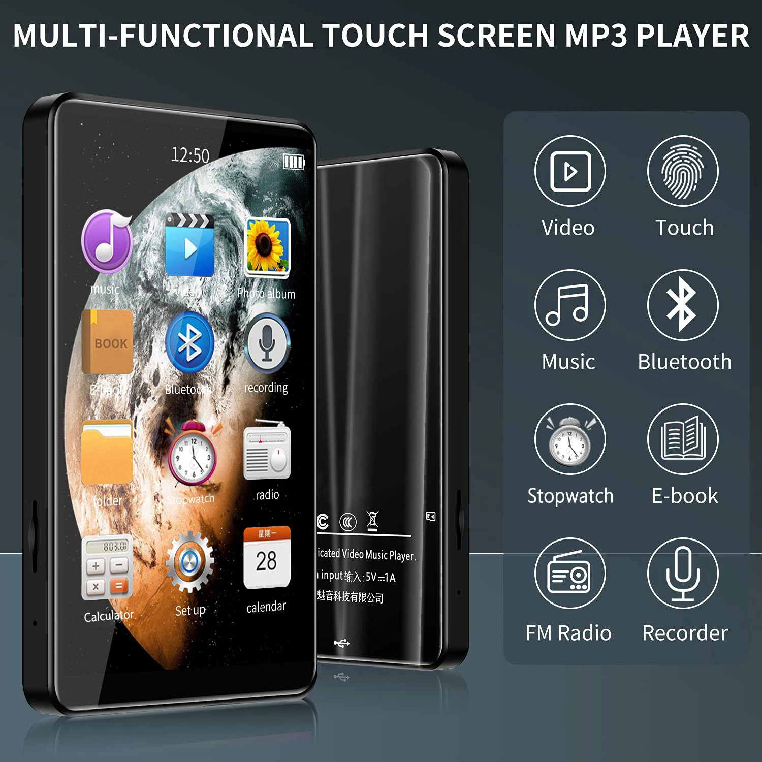 مشغل موسيقى X20 MP3 MP4 بسعر خاص لعام 2025 مع مكبر صوت 4.0 بوصة IPS شاشة تعمل باللمس 16 جيجابايت ذاكرة مدمجة بطاقة TF بحد أقصى 256 جيجابايت HiFi بدون فقدان A