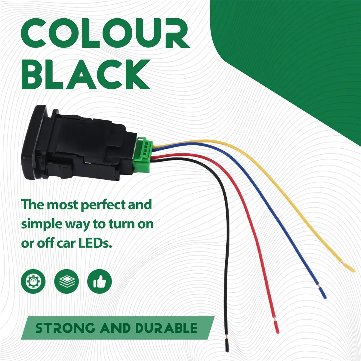 

Waterproof Fog Lamp Switch With 4 Line For Toyota Lexus White Light New Arrivals