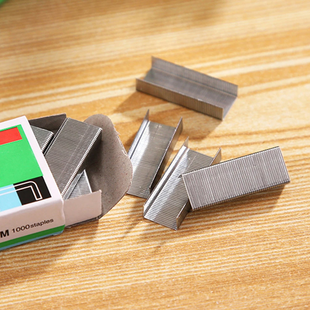 

Mini Desktop Staples Stainless Steel Chisel Point For Thick Paper Stacks Office Home Organization Desk Staple Hand Staple