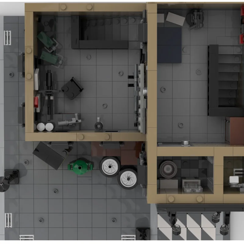Ensemble de construction modulaire de 2649 pièces avec garage, modèle de technologie de blocs de construction modulaires MOC, jouet DIY pour garçons, cadeau de Noël