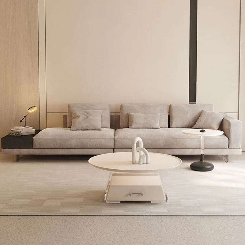# Nordic Modern Fabric Sofa Set Modern Luxury Design Customized Color Floating Light Corner Sofa for Large Living Room Furniture view 5