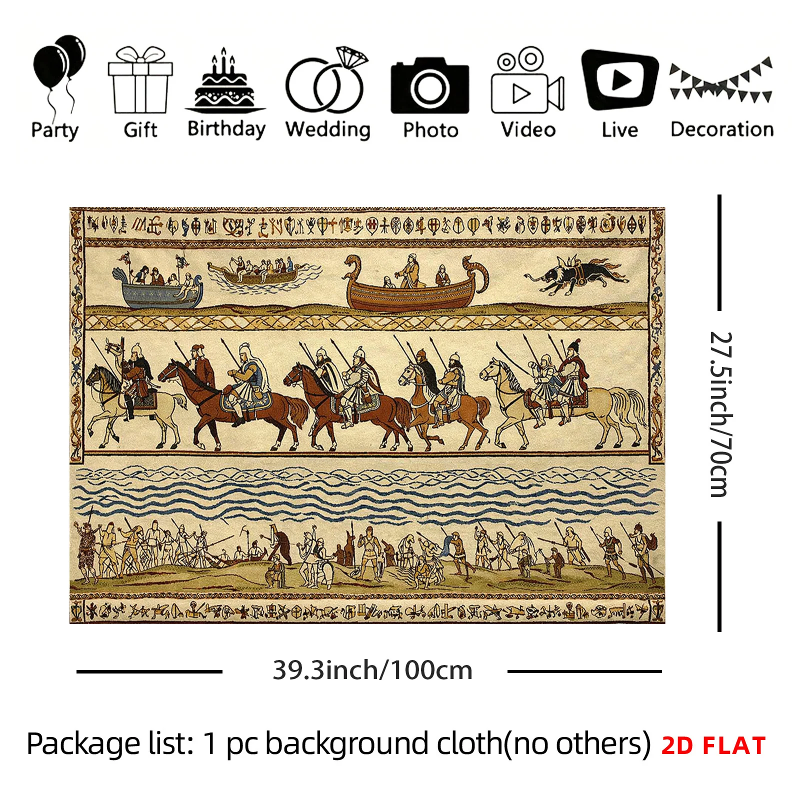 Majestuoso Tapiz Vikingo Medie - Home Decor Medieval reseña y precio