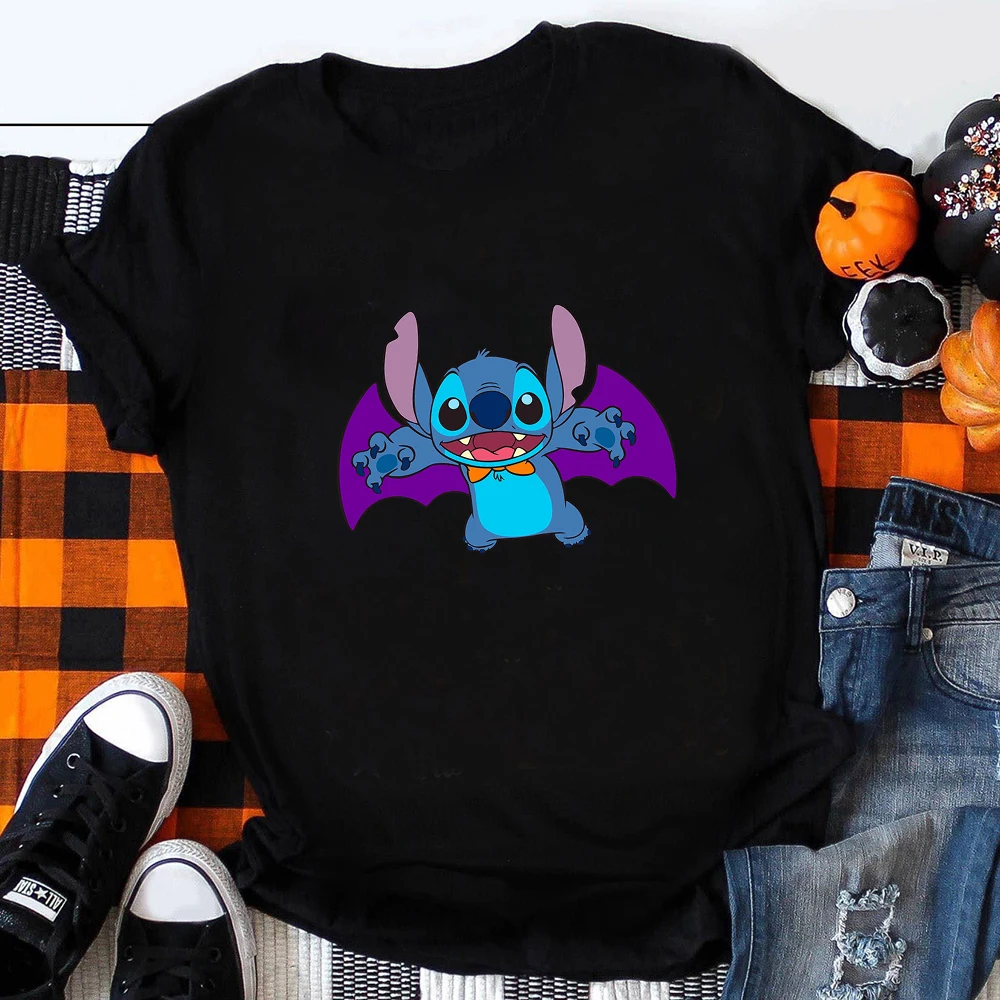 Disney Cartoon wesołego Halloween ubrania Jack szkieleton nadruk Mickey kobiet magiczne królestwo mody Disneyland wakacje T Shirt