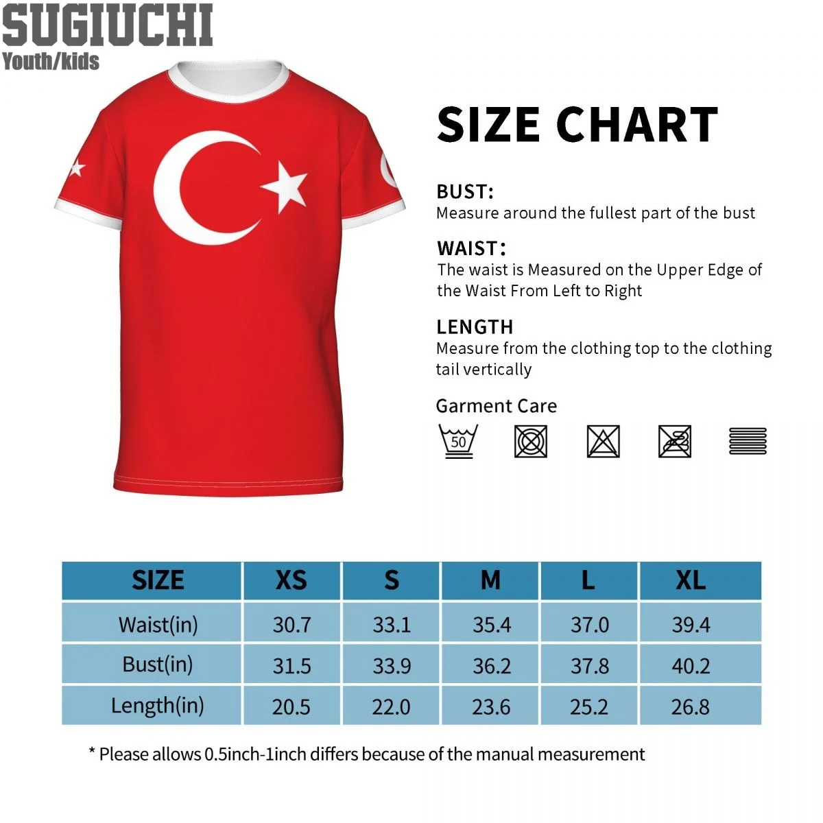 Custom Name Number Turkey Flag Emblem 3D T-shirts For Kids Youth Boy/Girl Tees jersey Soccer Football Fans Gift T shirt