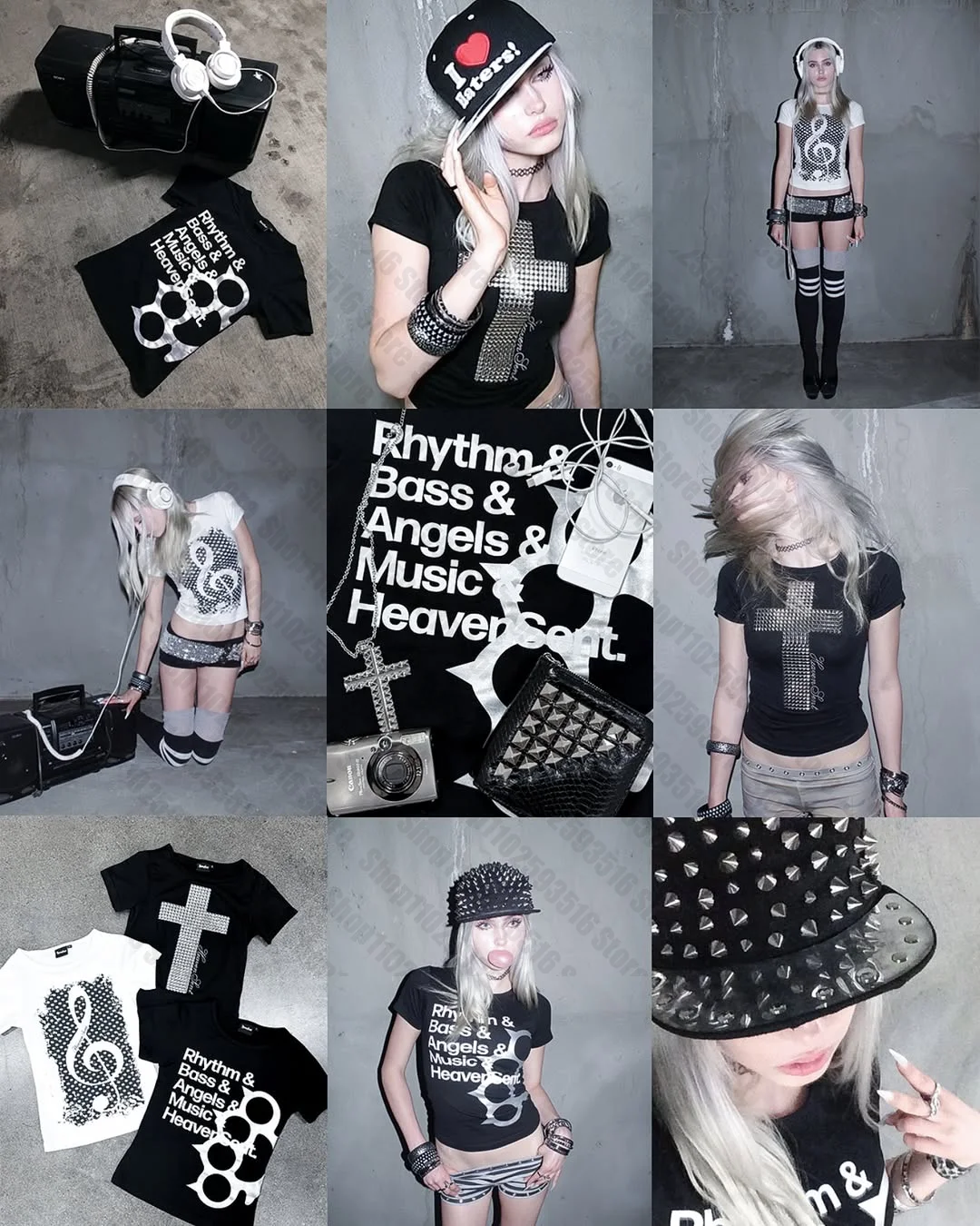 Baby Tees Y2k Kitty Women's Cropped Grunge Clothes Crop Top Women Anime Girl 90s Clothes Vintage Aesthetic Clothing Kpop Goth