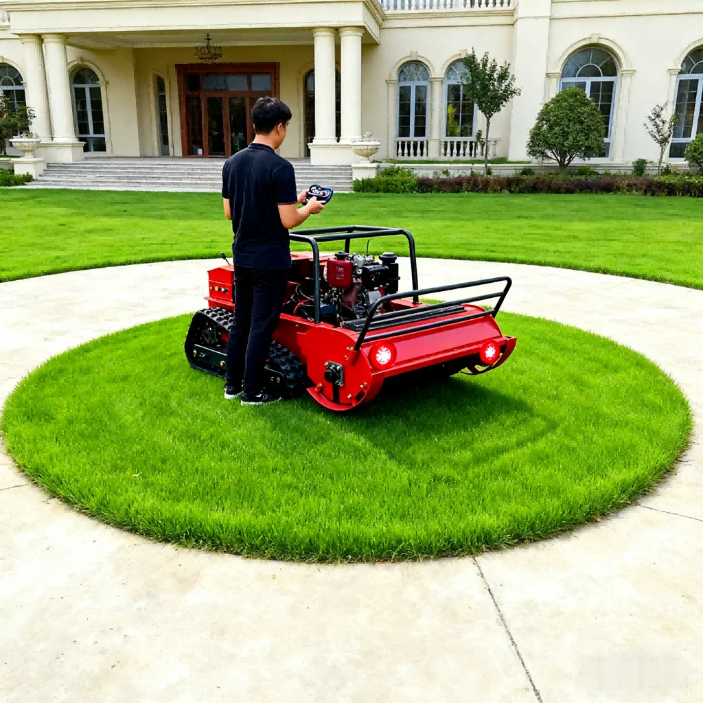 Agricultural Self-propelled Robot Remote-controlled Weeding and Clearing Machine Tracked Orchard Grass-cutting Machine