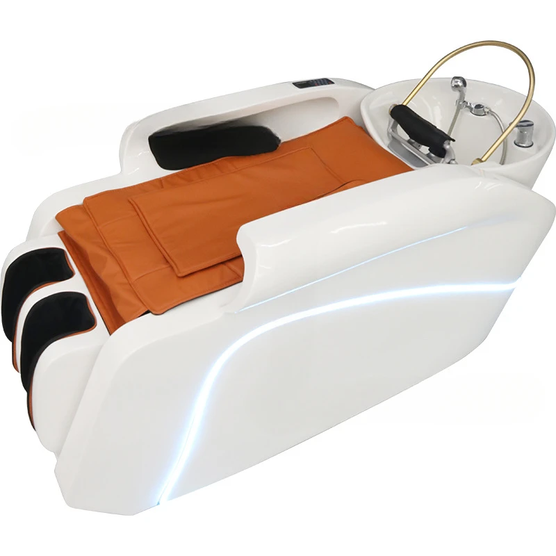 High end hair salon intelligent electric massage shampoo bed, hair salon dedicated water