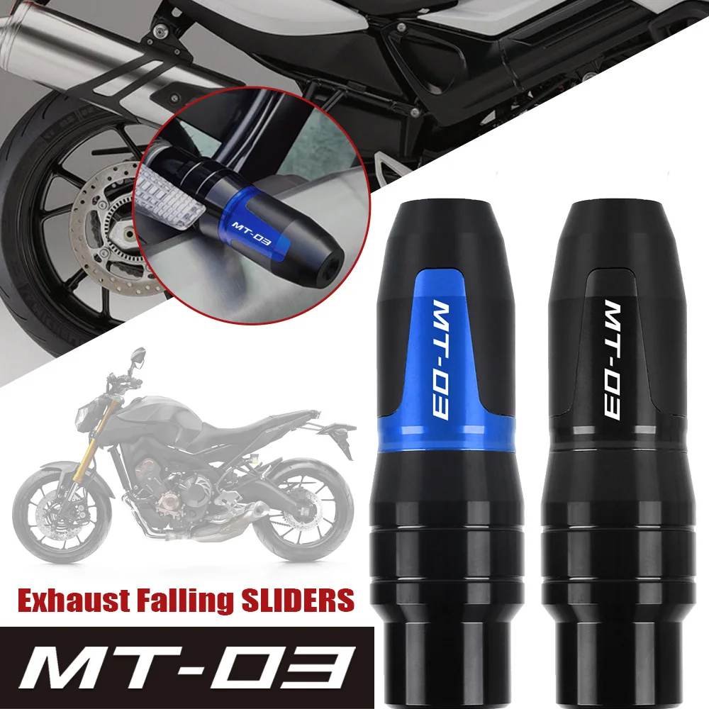 

FOR YAMAHA MT03 MT-03 2015 2016 2017 2018 2019 2020 Motorbike CNC accessories Exhaust Frame Sliders Crash Pads Falling Protector