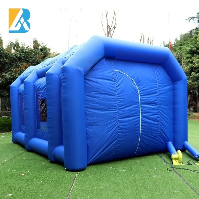 Inflatable Automotive Paint Booth Blue Inflatable Paint Spray Booth for Car Painting Toys