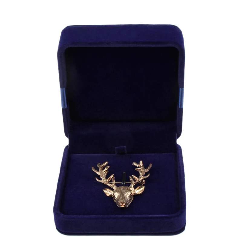 

1Pc Flannelette Jewelry Box Jewelry Receiving Boxes Brooch Box Fashion Jewelry Wrapping Gift Boxes Jewelry Display