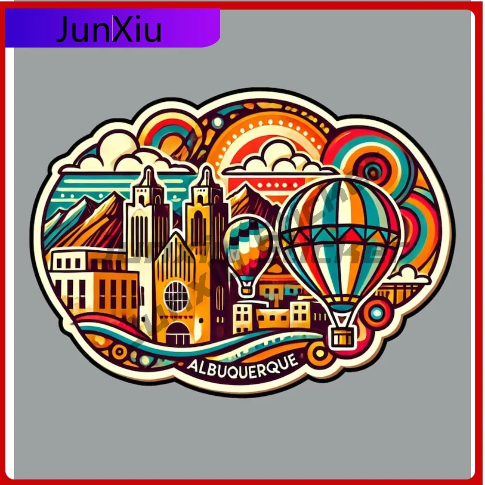 

Albuquerque New Mexico Travel Decorative Sticker Camper Van Bicycle Decals Fridge Or Laptop Sticker Camping Car Rapido Bumper