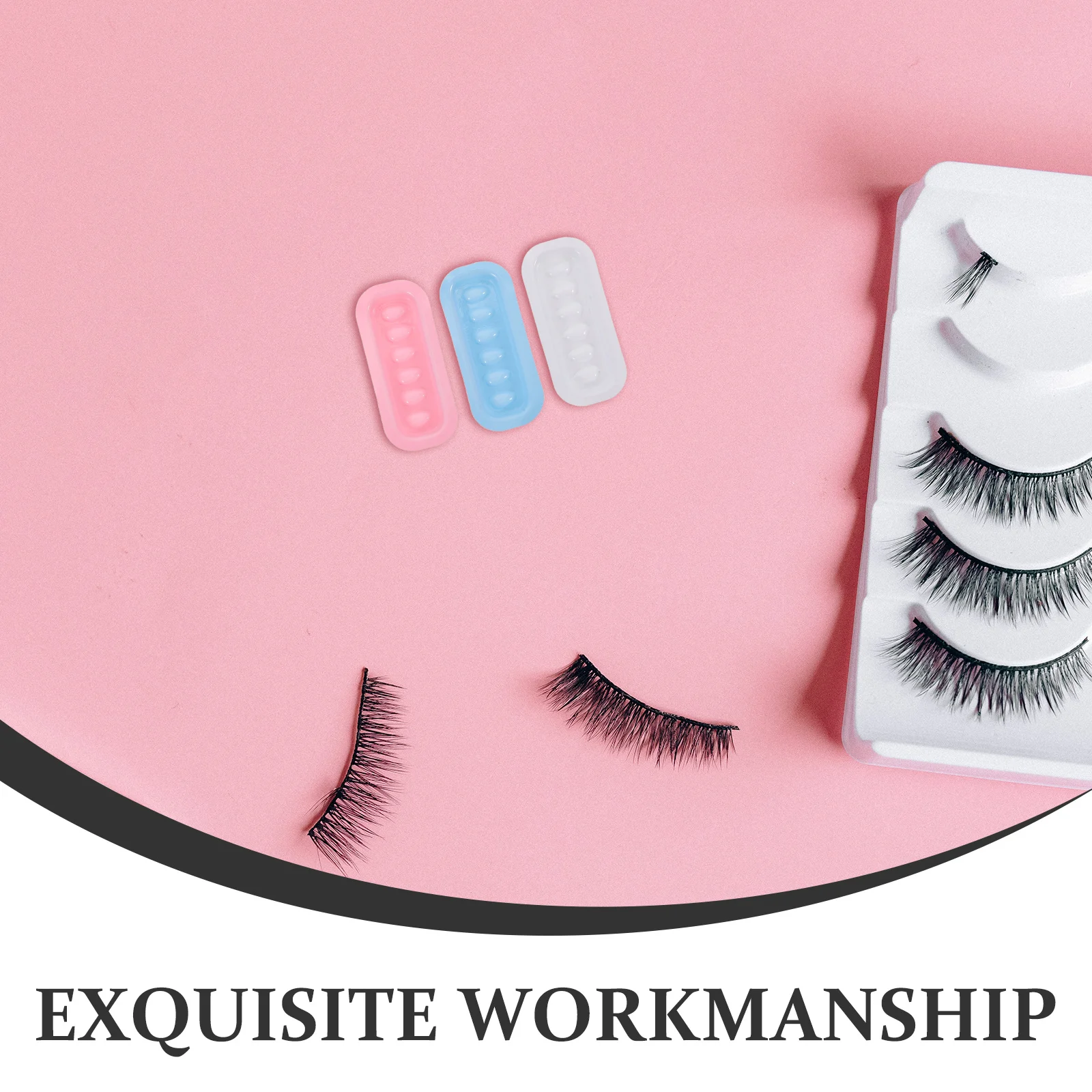 300 個まつげ接着剤ホルダーパレットプラスチックまつげ接着剤カップ使い捨てつけまつげ移植トレイ美容院接着剤オーガナイザー