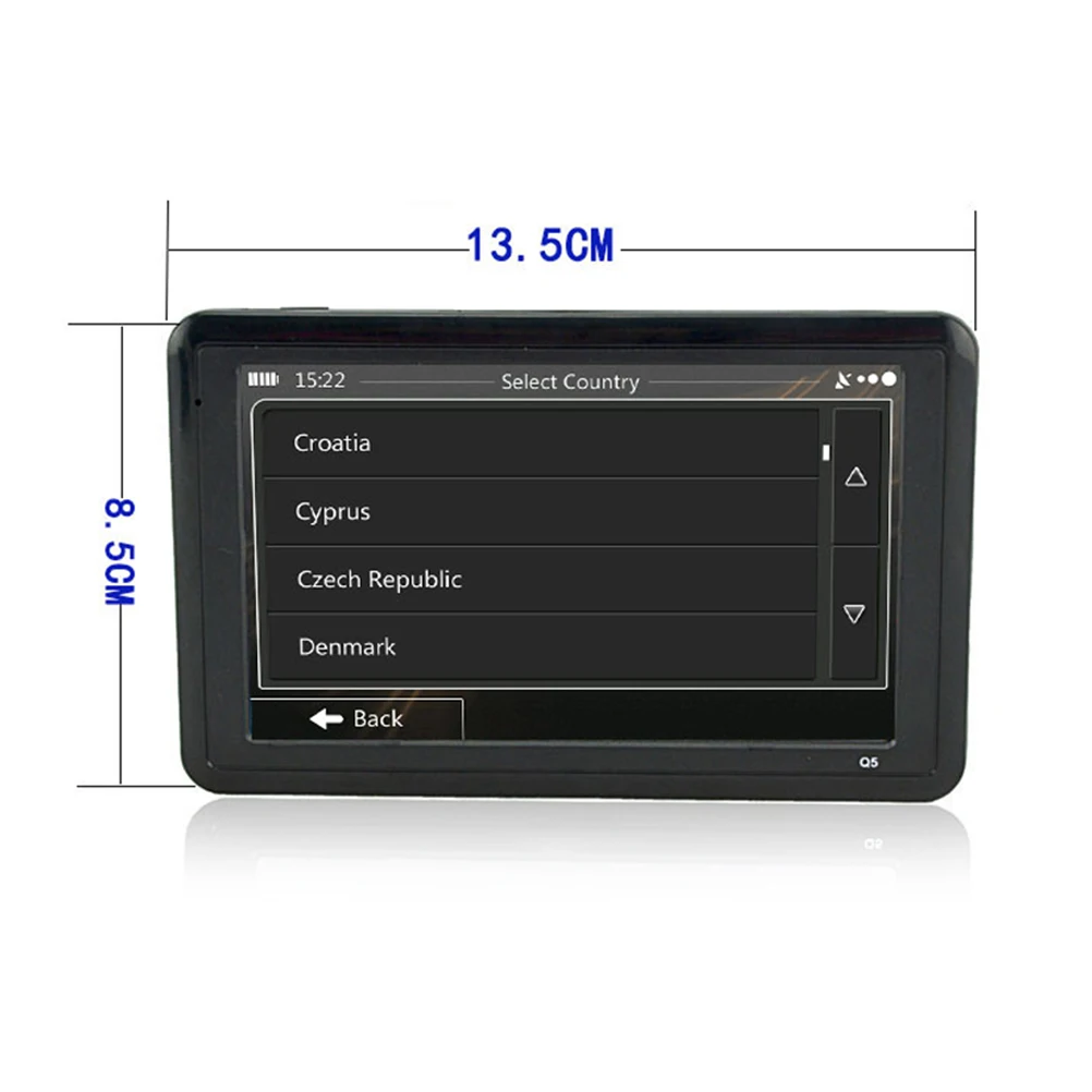 

5 Inch Touch Screen Navigation Car GPS Truck Navigator Liquid Crystal LCD Display