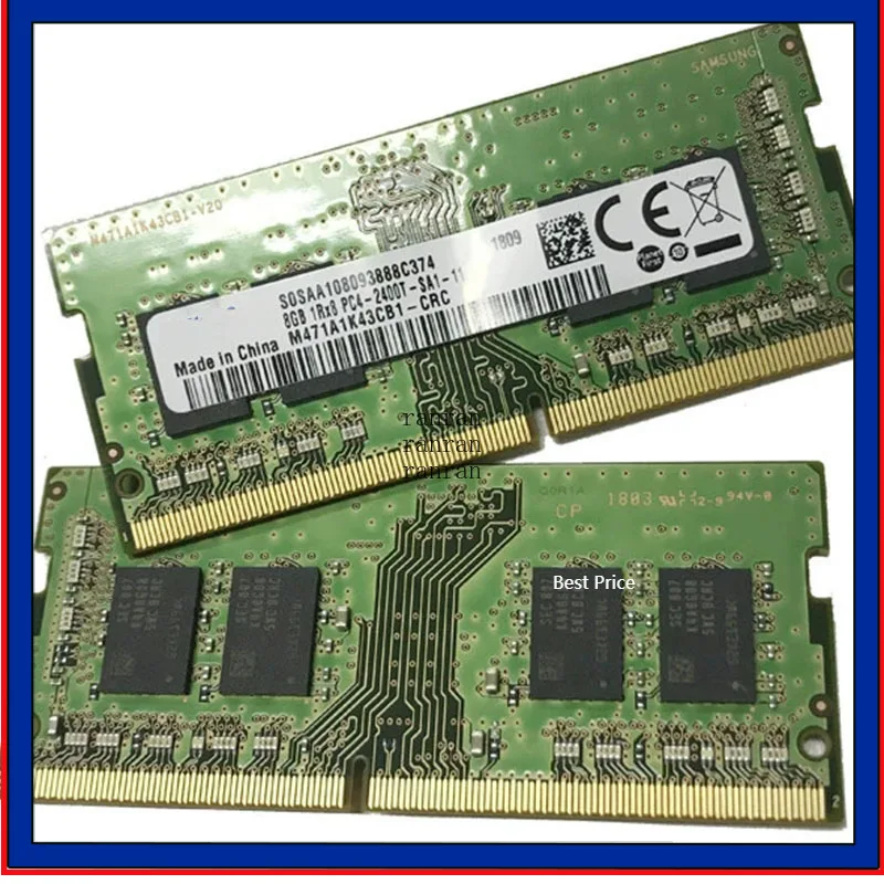 

Original 01FR301 For Lenovo Memory 8GB DDR4 2400 SoDIMM P71 L480 M810z V310z M910x