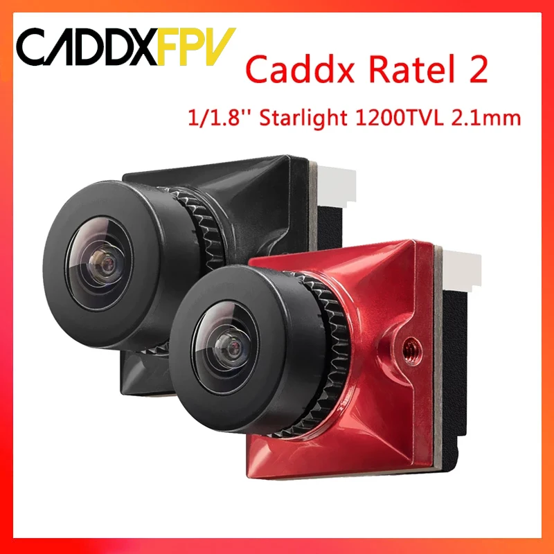 Caddx Ratel 2 Baby Ratel 2 1/1.8'' Starlight 1200TVL 2.1mm NTSC PAL 16:9 4:3 Switchable Super WDR FPV Micro Camera FPV drone