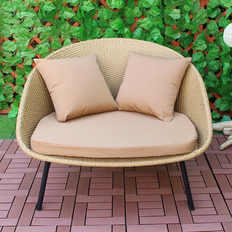 Outdoor rattan chair three - piece combination of household balcony leisure single sofa modern contracted rattan chair