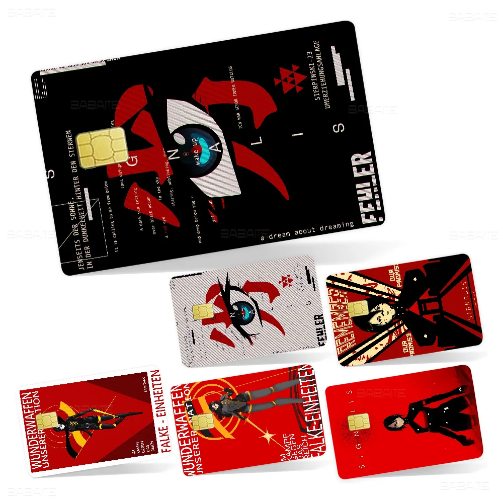 

Signalis Anmie Sticker Film Skin Cover For Credit Card Debit Bank Card Front