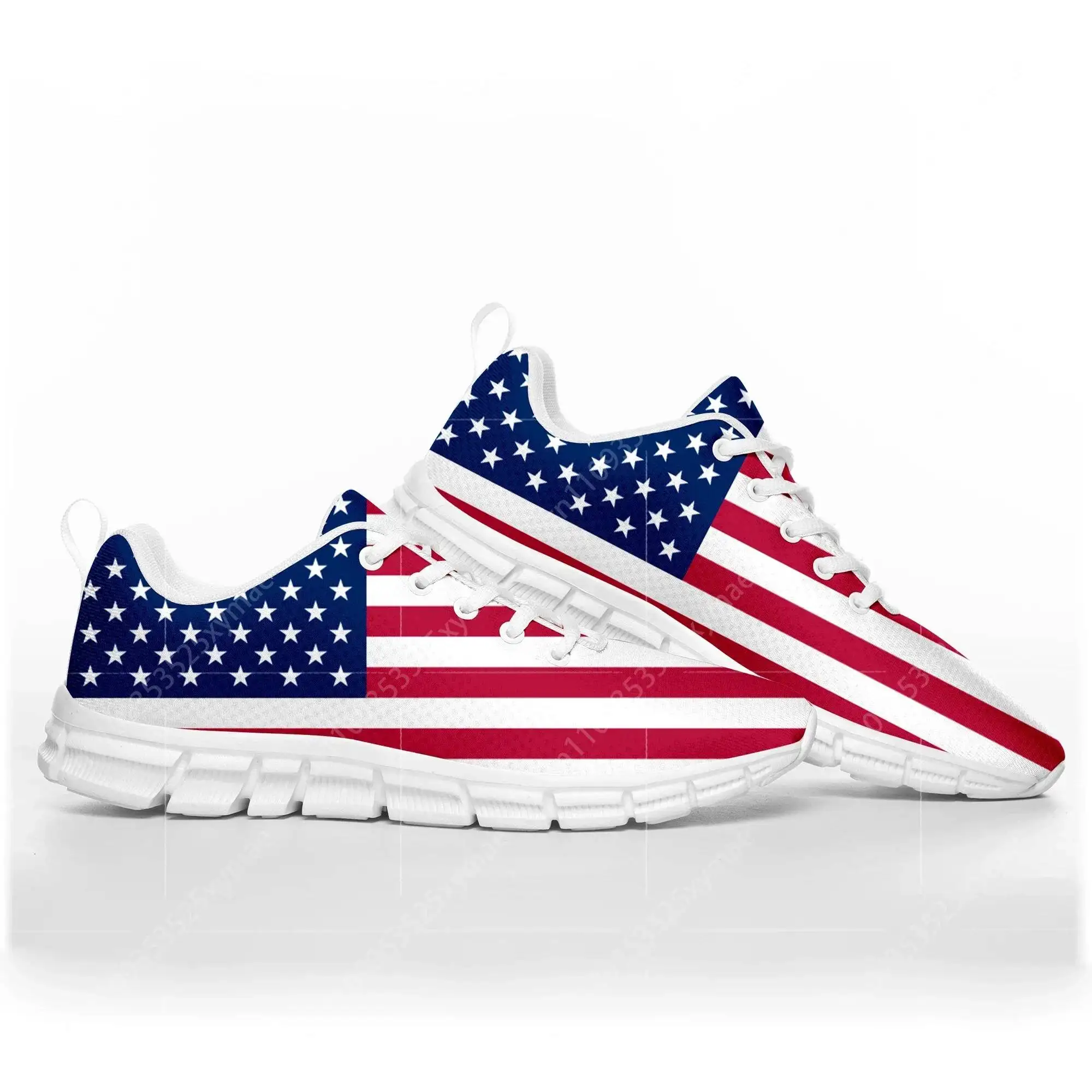 USA Flag Sports Shoes Mens Womens   Sneakers Soccer Football Casual Custom High Quality Couple Shoes