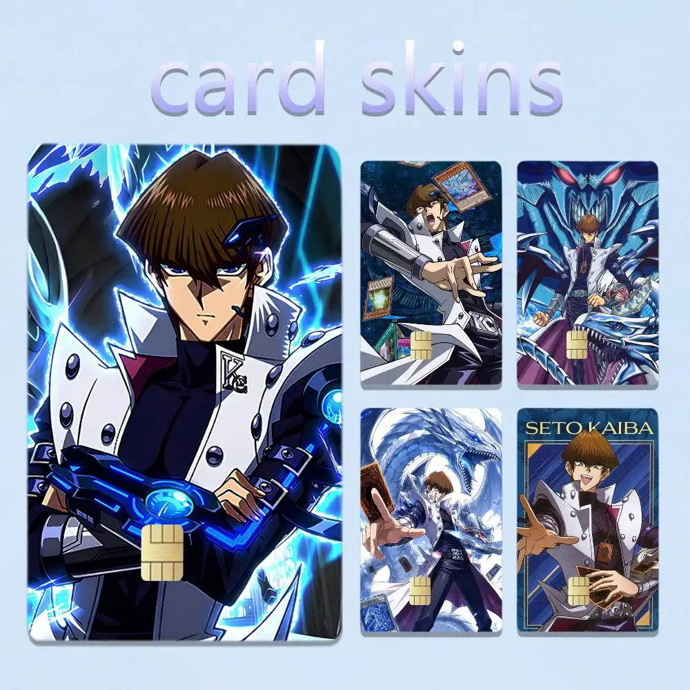 Anime Yu-Gi-Oh Seto K-Kaiba 4pcs 1Set Film Skin for Debit Credit Bank Visa Card Decal Cover
