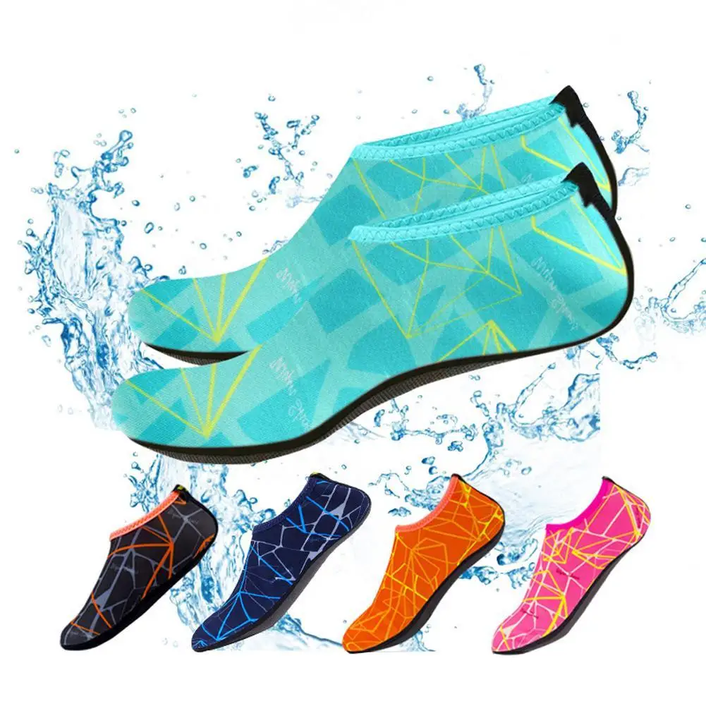 

YFASHION 1 Pair Printed Diving Socks Lightweight Breathable Quick-dry Swimming Socks For Water Sports Outdoor Activities