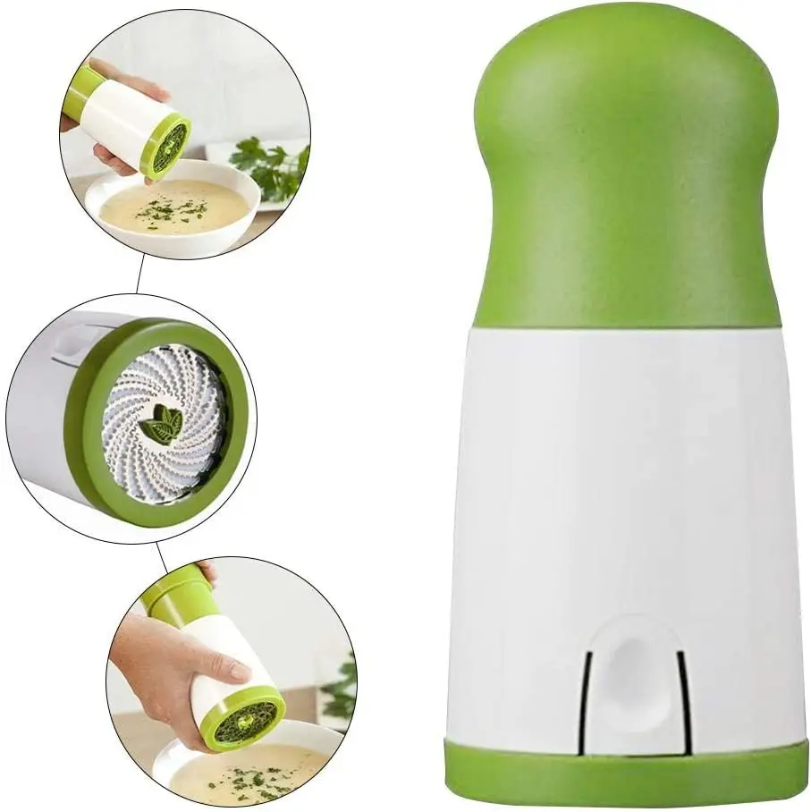 Molinillo de hierbas manual, picadora de verduras para coentro, Cilantro, perejil, herramienta de cocina, molinillo de especias para chile y otras hierbas