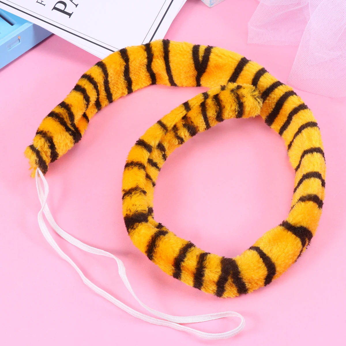 

Tiger Pattern Tail Kids Halloween Costume Animal Toddler Costumes Adult Party Cartoon Cosplay Tail Prop Durable Cloth Fun Theme