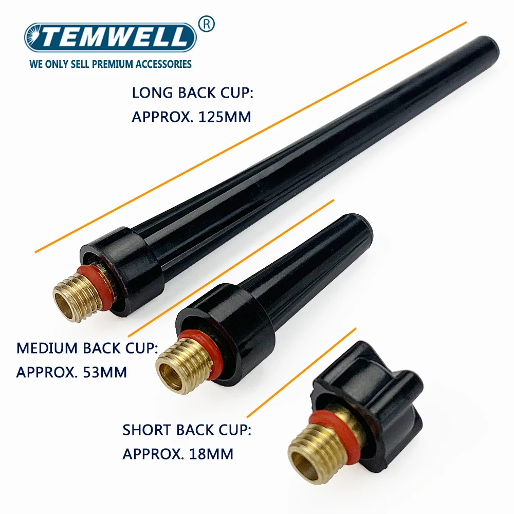 

5PCS Welding Tools TIG Welding Machine Accessories WP9 WP20 TIG Welding Torch/Gun Head Short Medium Long TIG Back Cap
