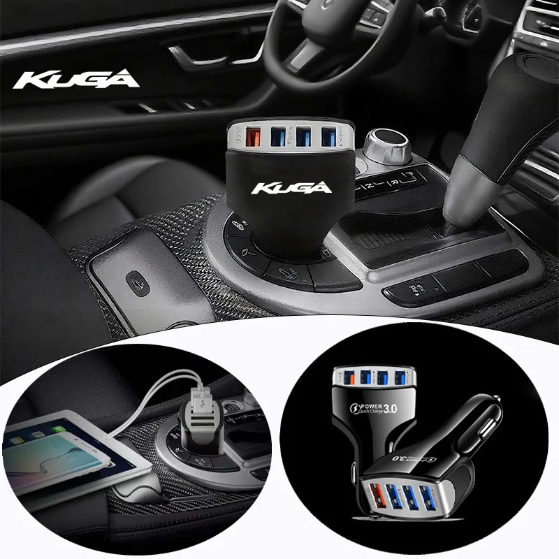 

Многофункциональное электрическое зарядное устройство USB Type C 35 Вт Fast PD 4 в 1 для Ford Kuga Letter ST MK2 MK3 Fiesta Mondeo ST Auto