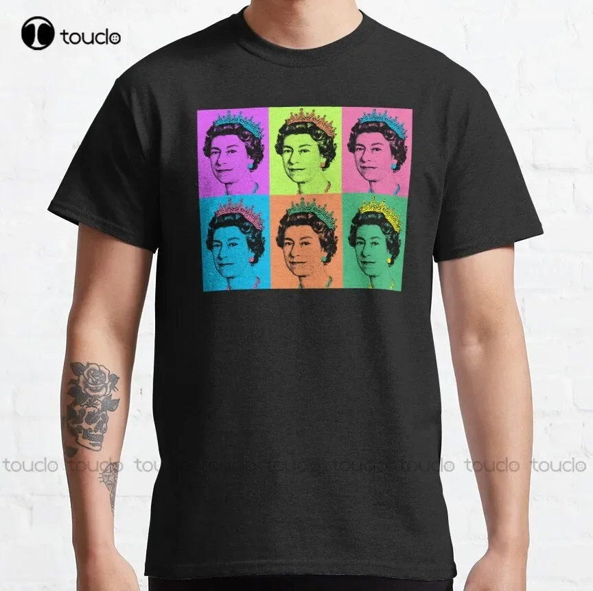 Kraliçe Elizabeth Ii İngiltere İngiliz Klasik T-Shirt Grafik Gömlek Erkekler Için Özel Yetişkin Genç Unisex Dijital Baskı Tee Gömlek