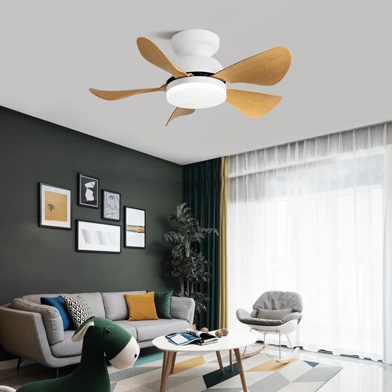 ceiling fan lamp restaurant 2020 new bedroom mute ultra-thin ceiling children's room variable frequency ceiling integration