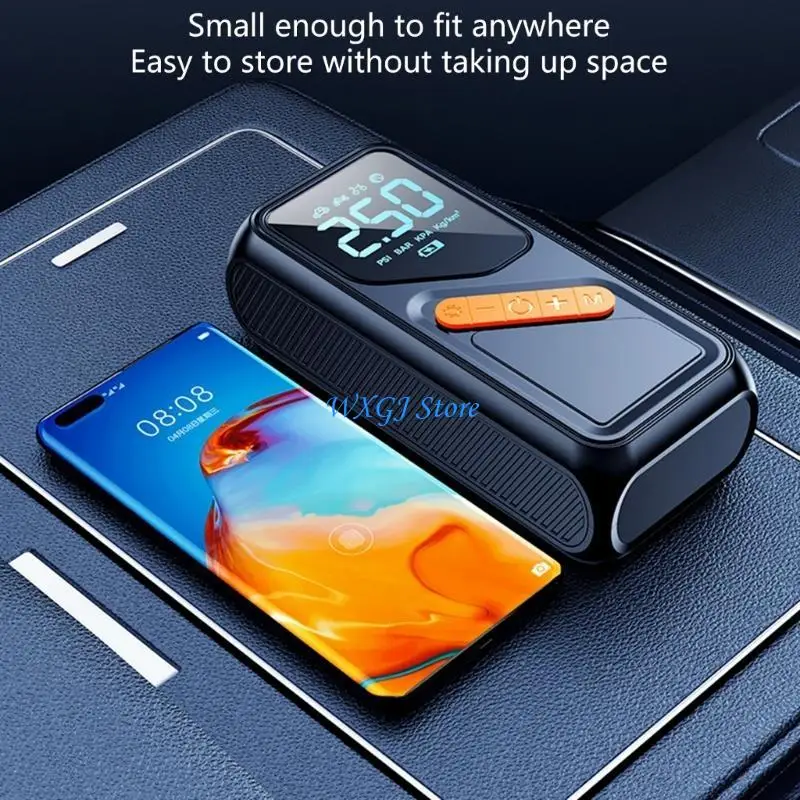 

37JE Rechargeable Air Compressor Intelligent Tire InflatoR for Car Bike Motorcycles & Balls