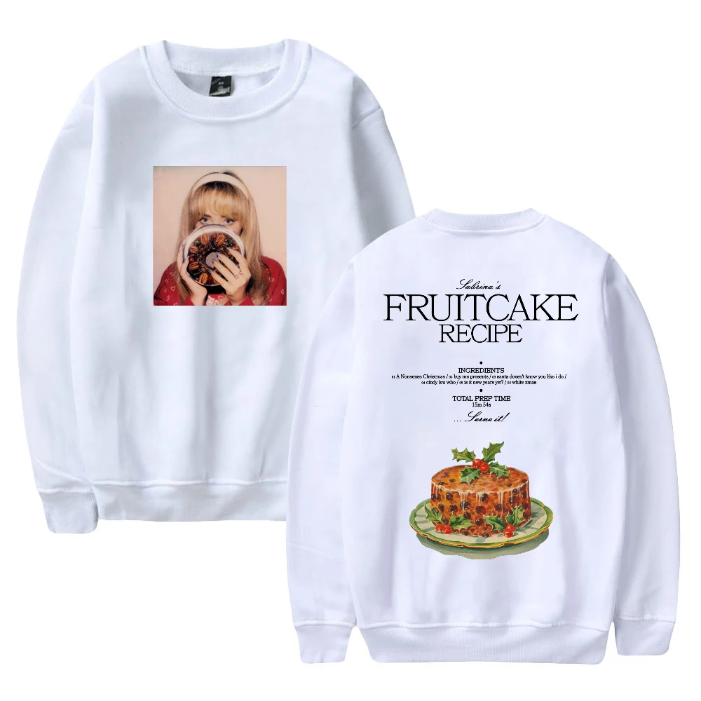 Sabrina Carpenter Fruitcake Merch Sweatshirt Pop Singer Crewneck Long Sleeve Streetwear Women Men Fashion Clothes