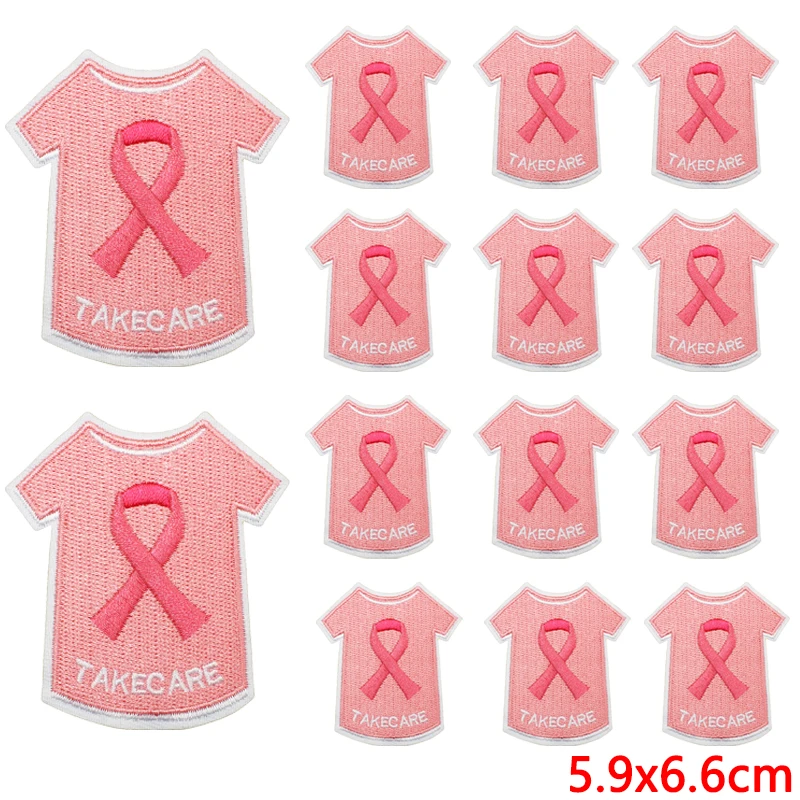 Parche termoadhesivo bordado rosa esperanza – Para planchar en ropa
