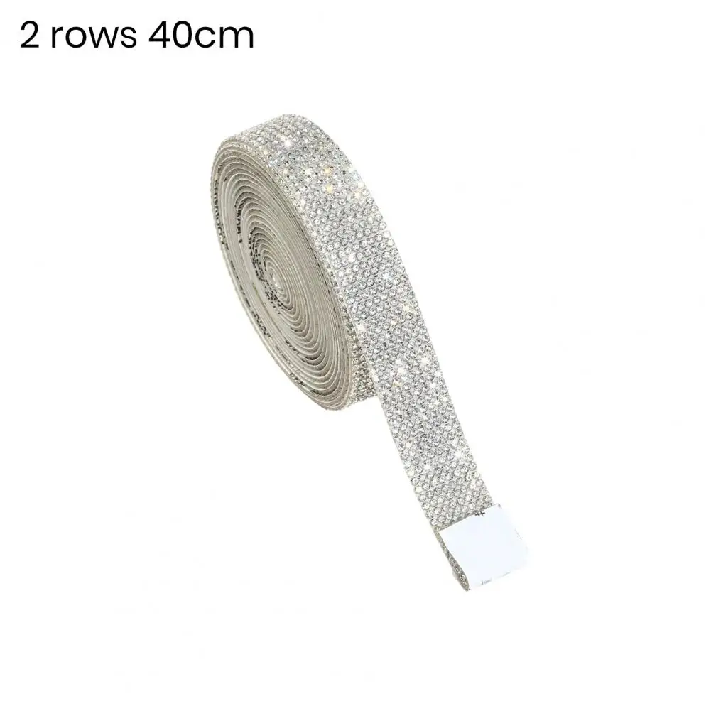 Great Stickiness Rhinestone Tape Sparkling Self-adhesive Rhinestone Tape Diy Crafts Gift Wrapping Party Decoration Supplies