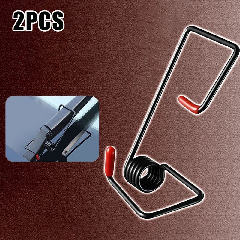 2Pcs Windshield Wiper Booster Spring Universal Wiper Fastener Reduce Anti Scratch Rubber Wiper Gripper Replacement Parts