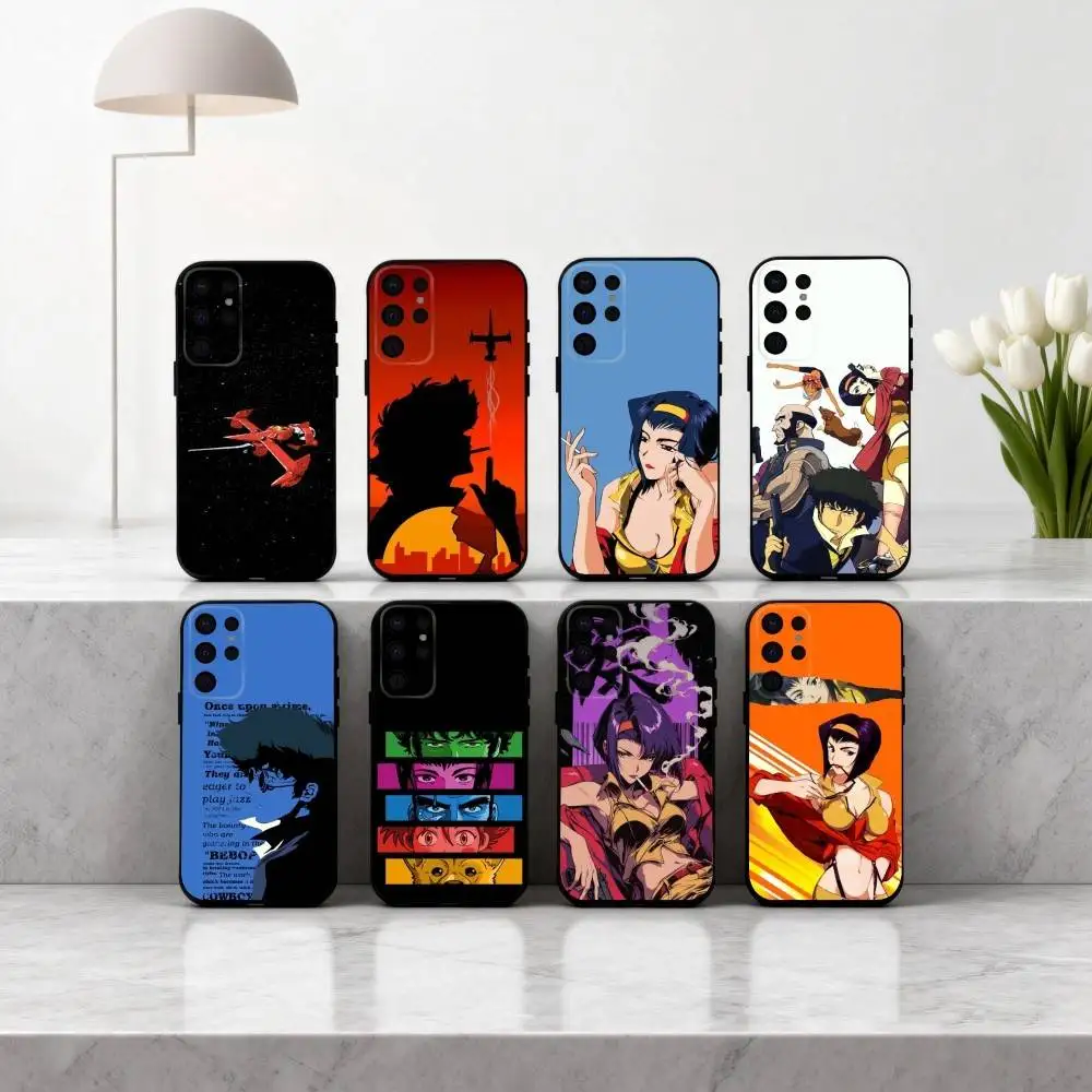 

A-Anime C-Cowboy-Y B-Bebop-P Phone Case For Samsung S25,S24,S21,S22,S23,S30,Ultra,S20,Plus,Others Soft Black Cover