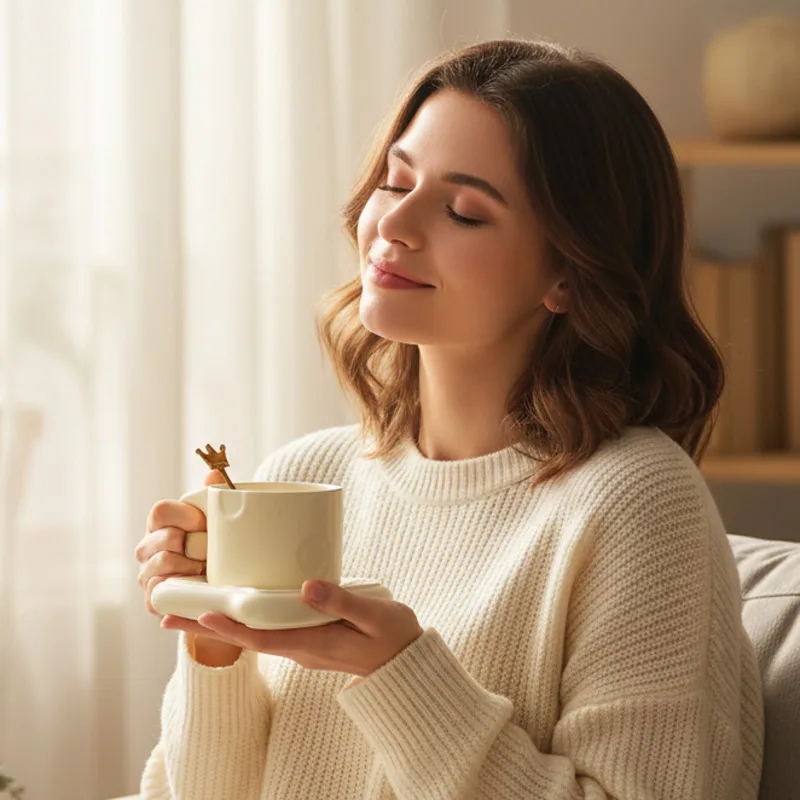 

Cute Ceramic Coffee Milk Mug Cartoon Cheese Design Mug Water Cup Bread Shaped Cup Saucer Breakfast Office Home Mug Gifts