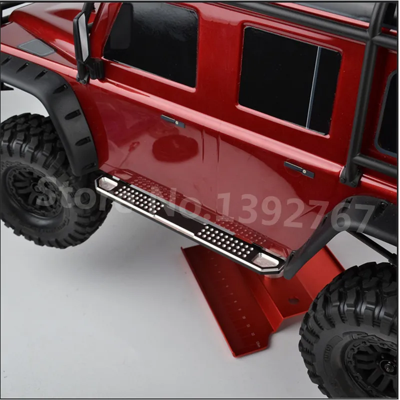 RC Cars TRAXXAS Alloy Pedal Side Board Foot Plate Footplate OP For 1/10 Crawler TRX-4 Trx 4 Upgrade Parts CNC