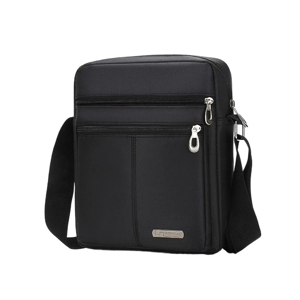 

Oxford Cloth Men's Shoulder Bag Multi Layer Waterproof Male Crossbody Bags with Zipper Large Capacity Messenger Bag Travel