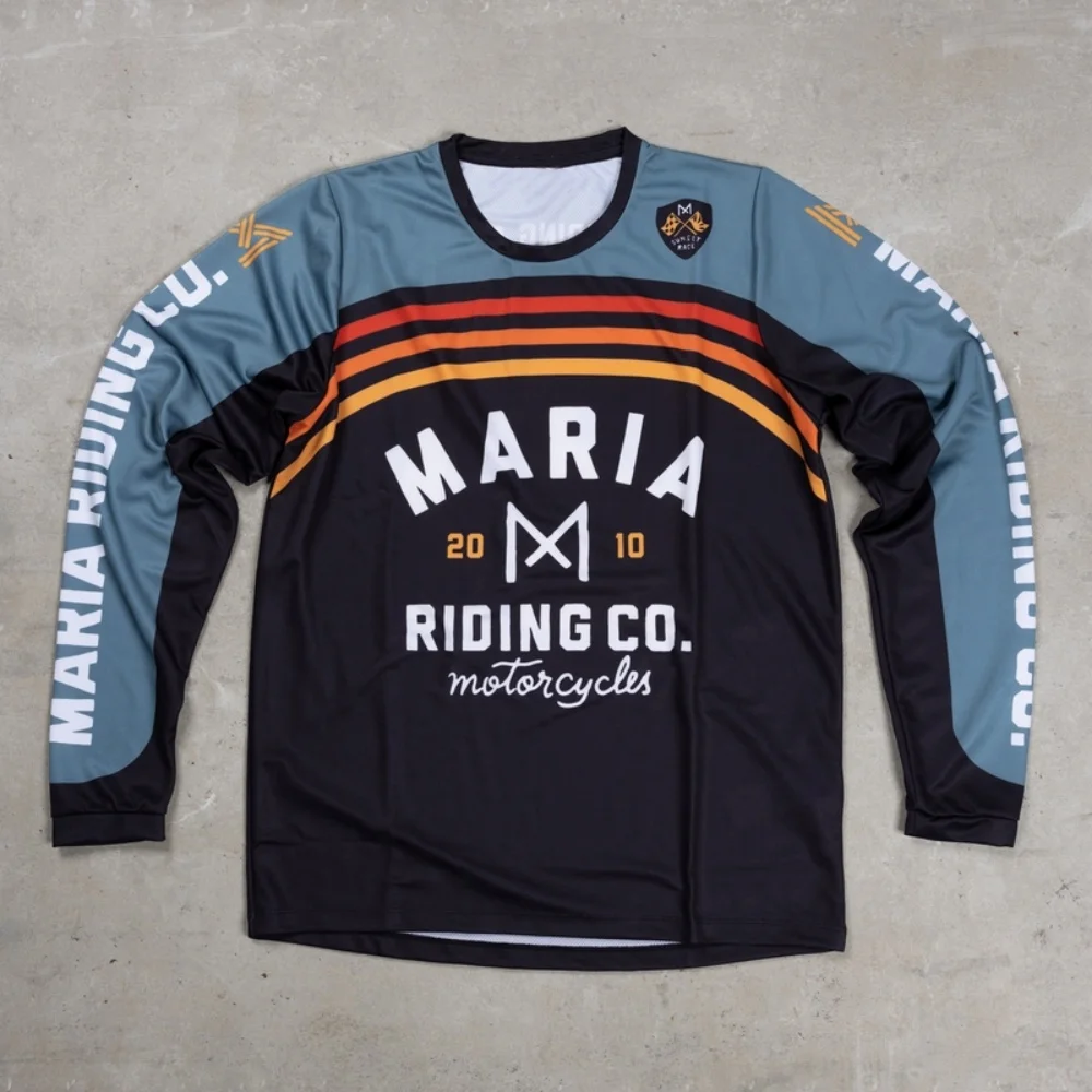 2024 Maria Tiger Motocross Jersey Cycling Clothes MTB Enduro Off Road Shirt Downhill Sportswear Motorcycle T-shirts Long Sleeve