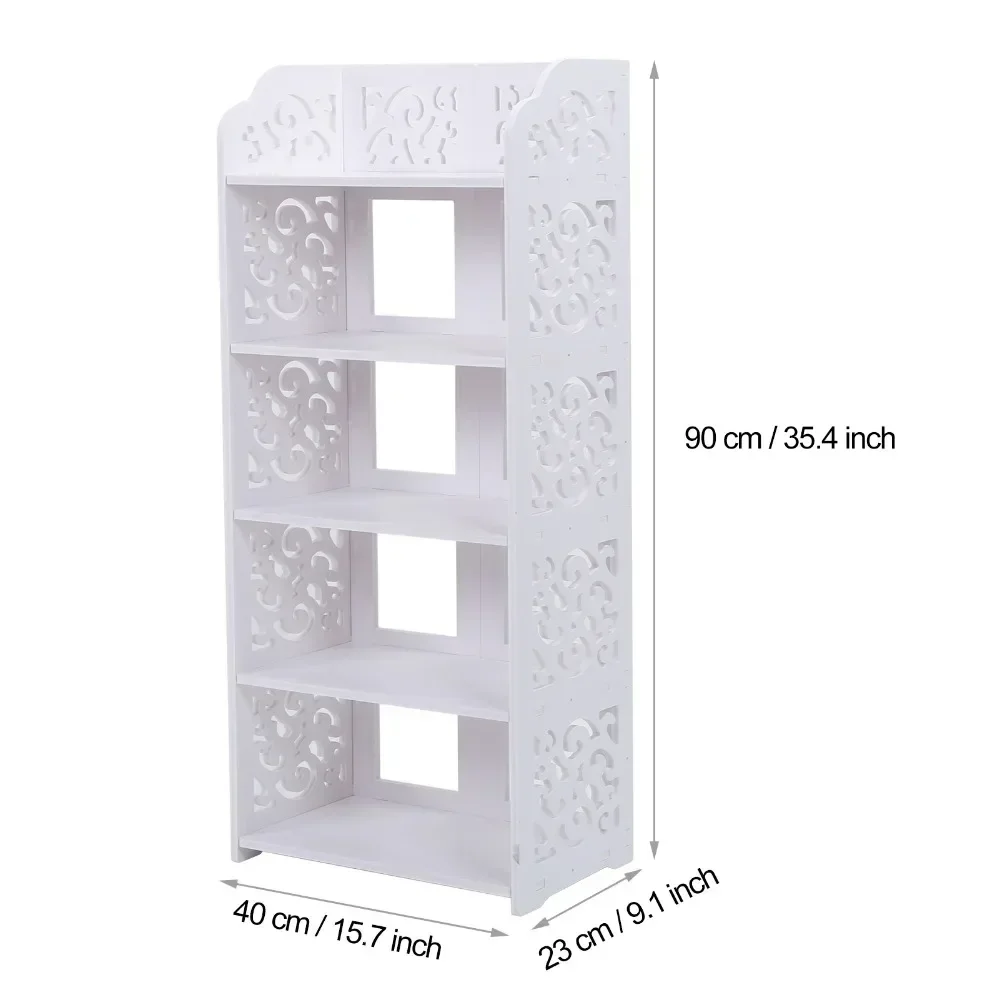 Shoe Cabinets, 5 Tiers White Hollow Out Shoe Rack Stand Storage Organiser Shelf Easy To Assembly, Shoe Cabinets